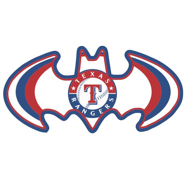 Texas Rangers Batman Logo iron on transfers